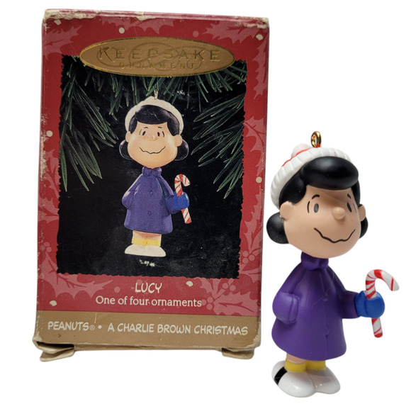 Lucy Ornament - A Charlie Brown Christmas Original Box Vintage Hallmark Keepsake - Picture 1 of 7